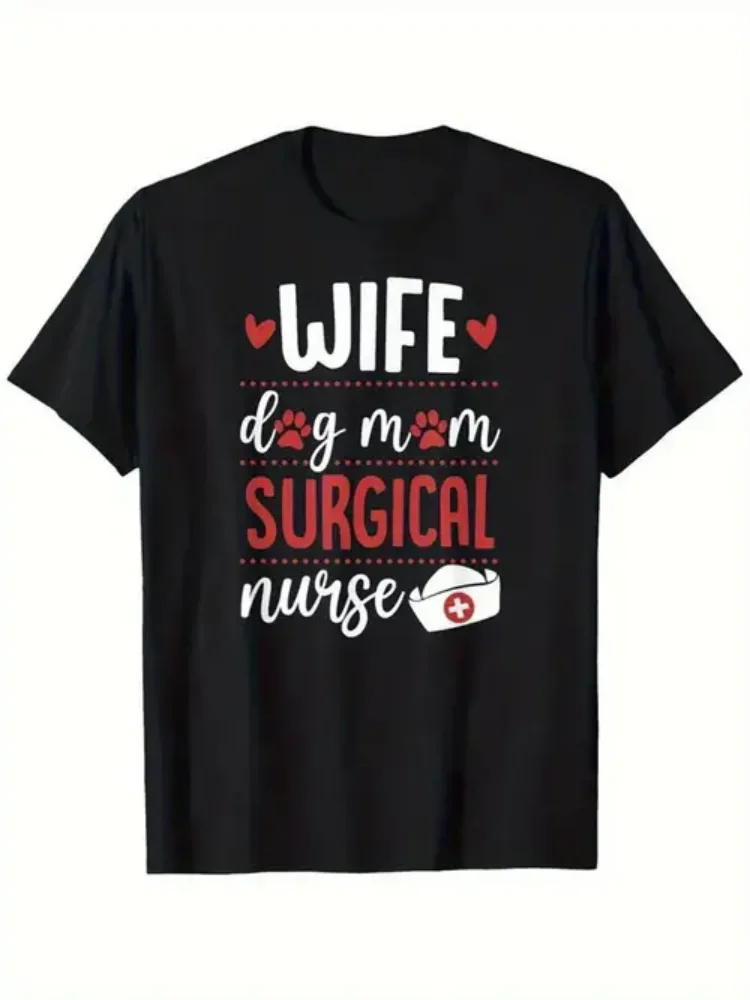 

Wife Dog Surgical Nurse Valentine'S Day T-shirt, High Quality, 100% Cotton