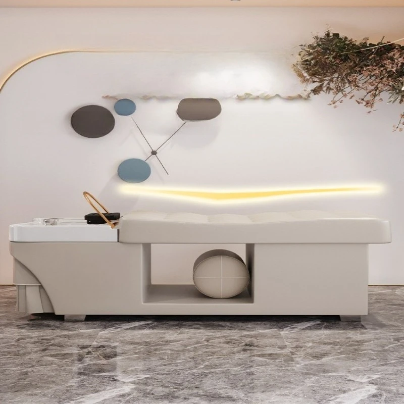 

Curved Thai Shampoo Bed Barber Shop Special Hair Salon Massage Beauty Salon Head Treatment Bed Water Circulation