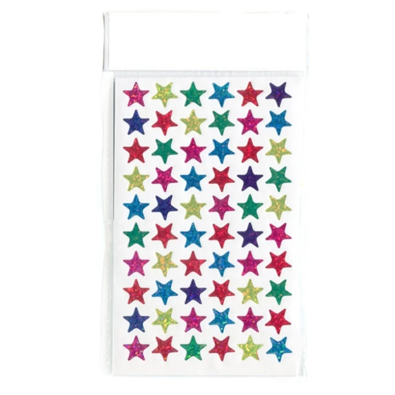 10sheets Star Gilded Stickers Labels for School Teacher Reward Gift