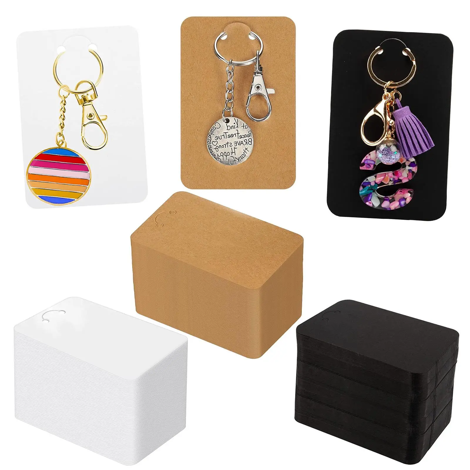Hair Band Scrunchies Hanging Keyring Storage Card for Custom Jewelry Packaging Boxes Holder Display