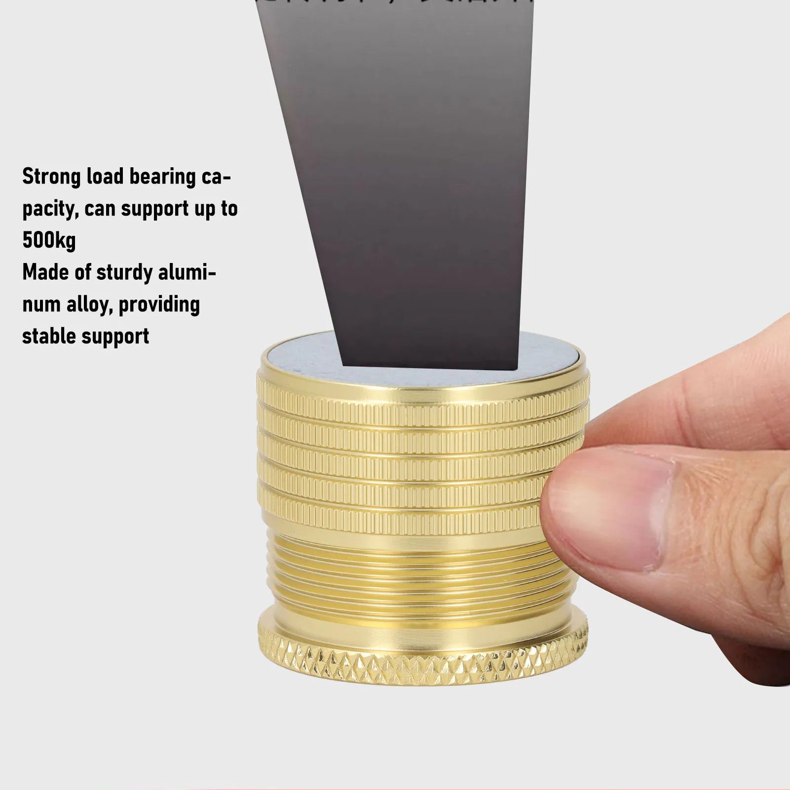 Möbel-Riser, 23–37 mm, verstellbar, 50–500 kg, tragend, Aluminiumlegierung, Bett, Sofa, Tisch-Riser, Stützbein, Möbel-Riser