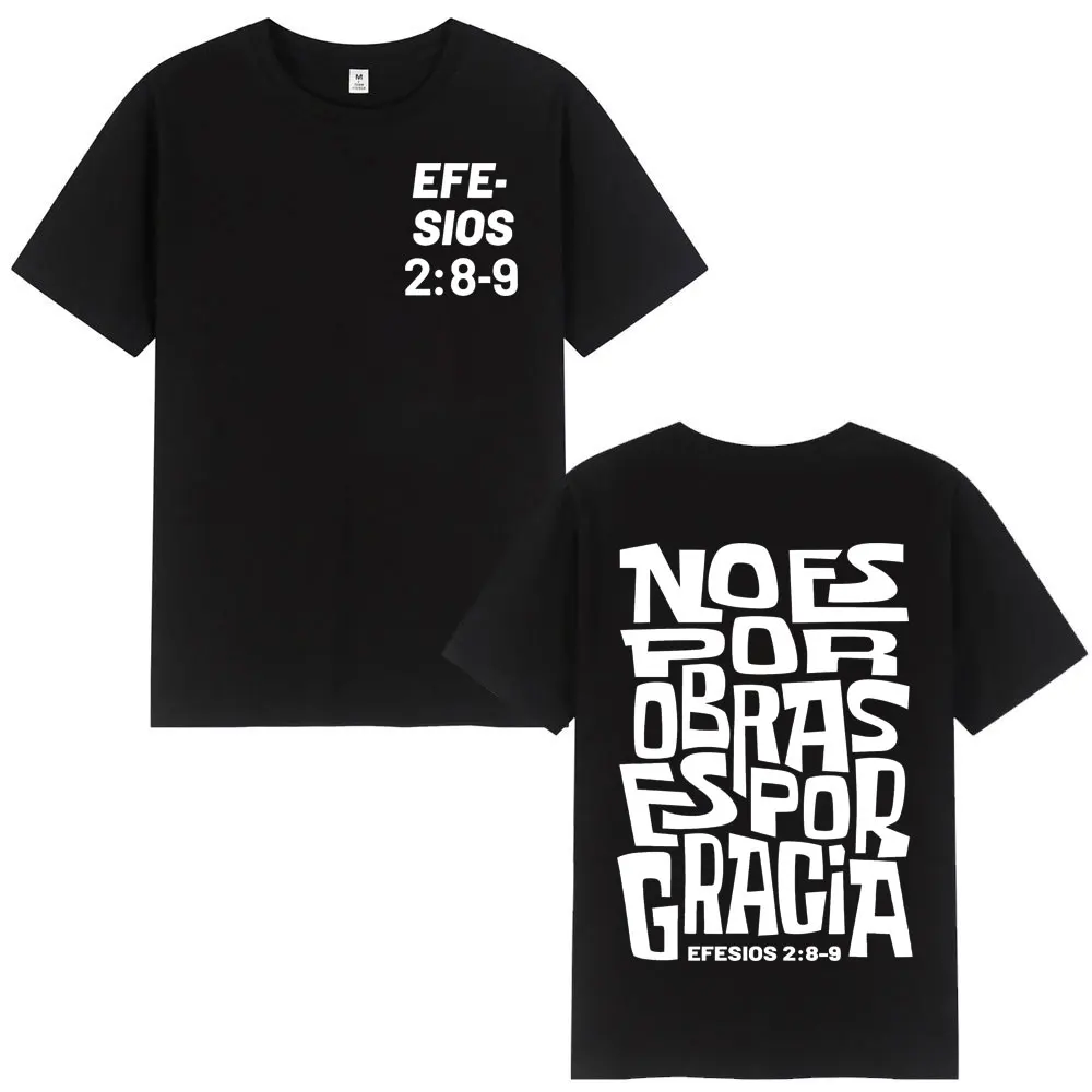 Christian Bible Verse T Shirt Men Women High Quality Cotton Oversized T-shirts Fashion Casual Short Sleeve T-shirt Streetwear