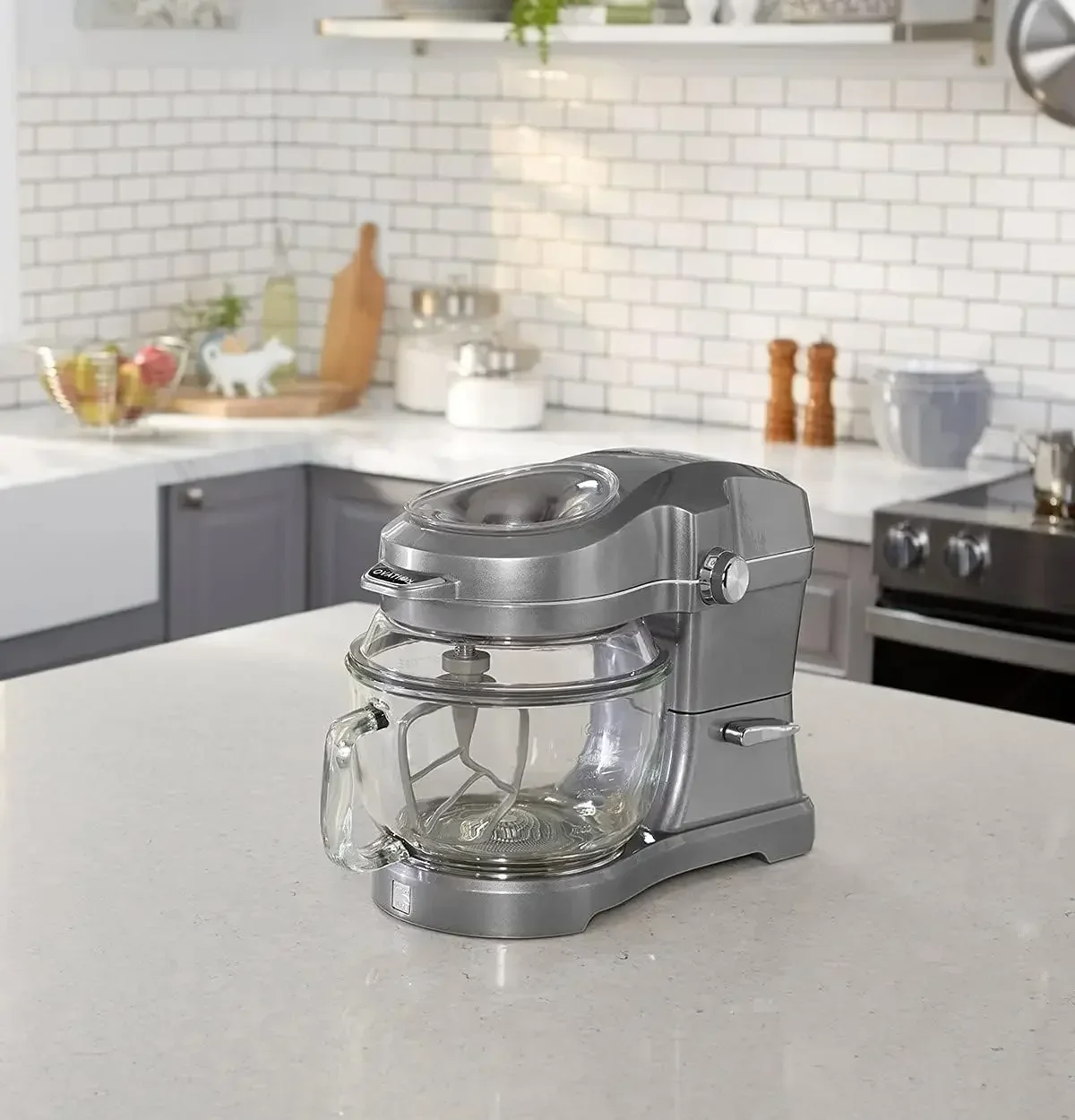 Kenmore Elite Ovation Stand Mixer 5 Qt 10-Speed Motor Revolutionary Pour-In Top Tilt Head Beater Whisk Dough Hook Planetary