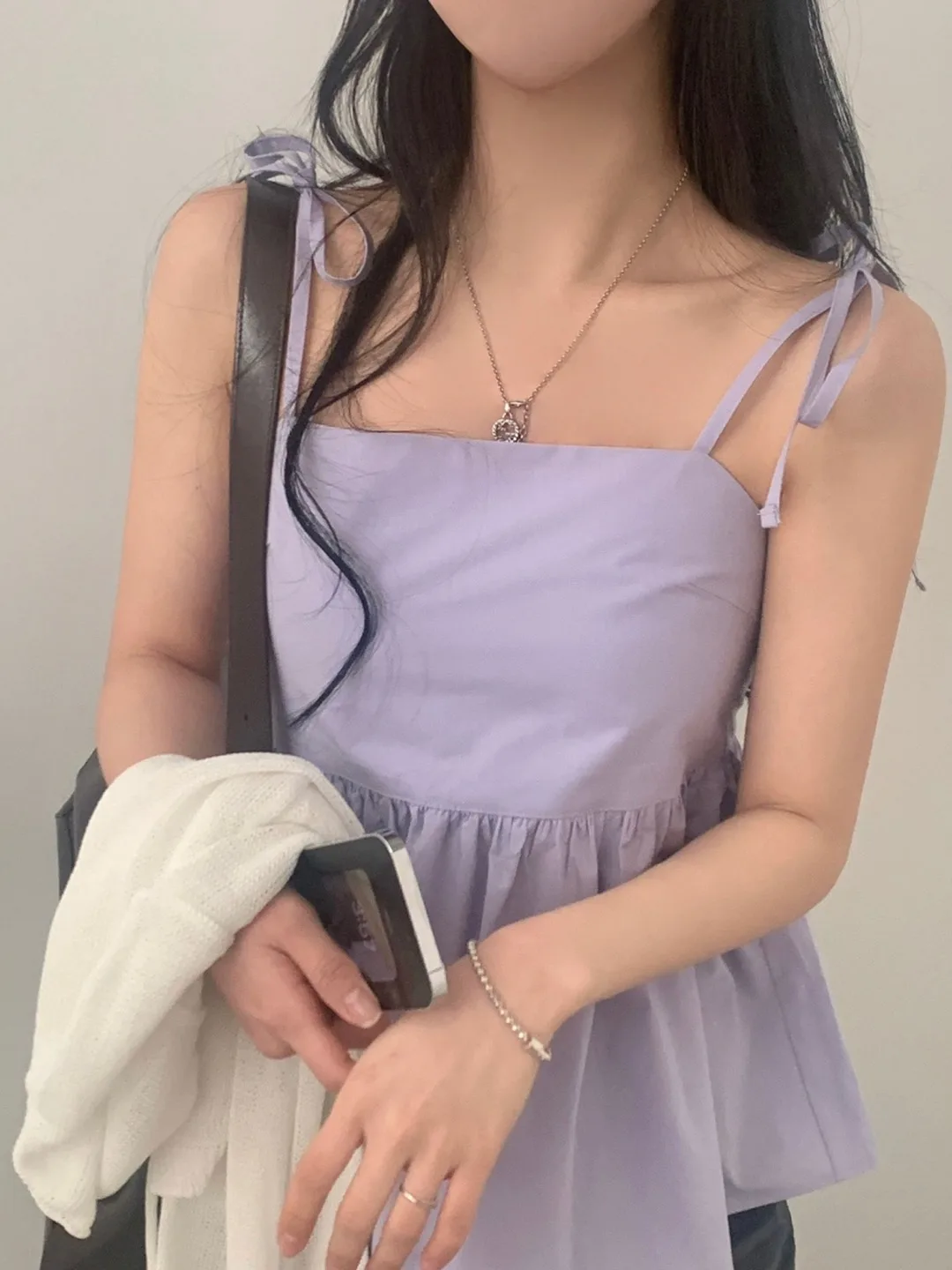 

Летний топ с галстуком Ba, утягивающий жилет на бретельках, женский уникальный дизайн, Dongda Gate, для поездок на работу, стандартный крой, средний мягкий