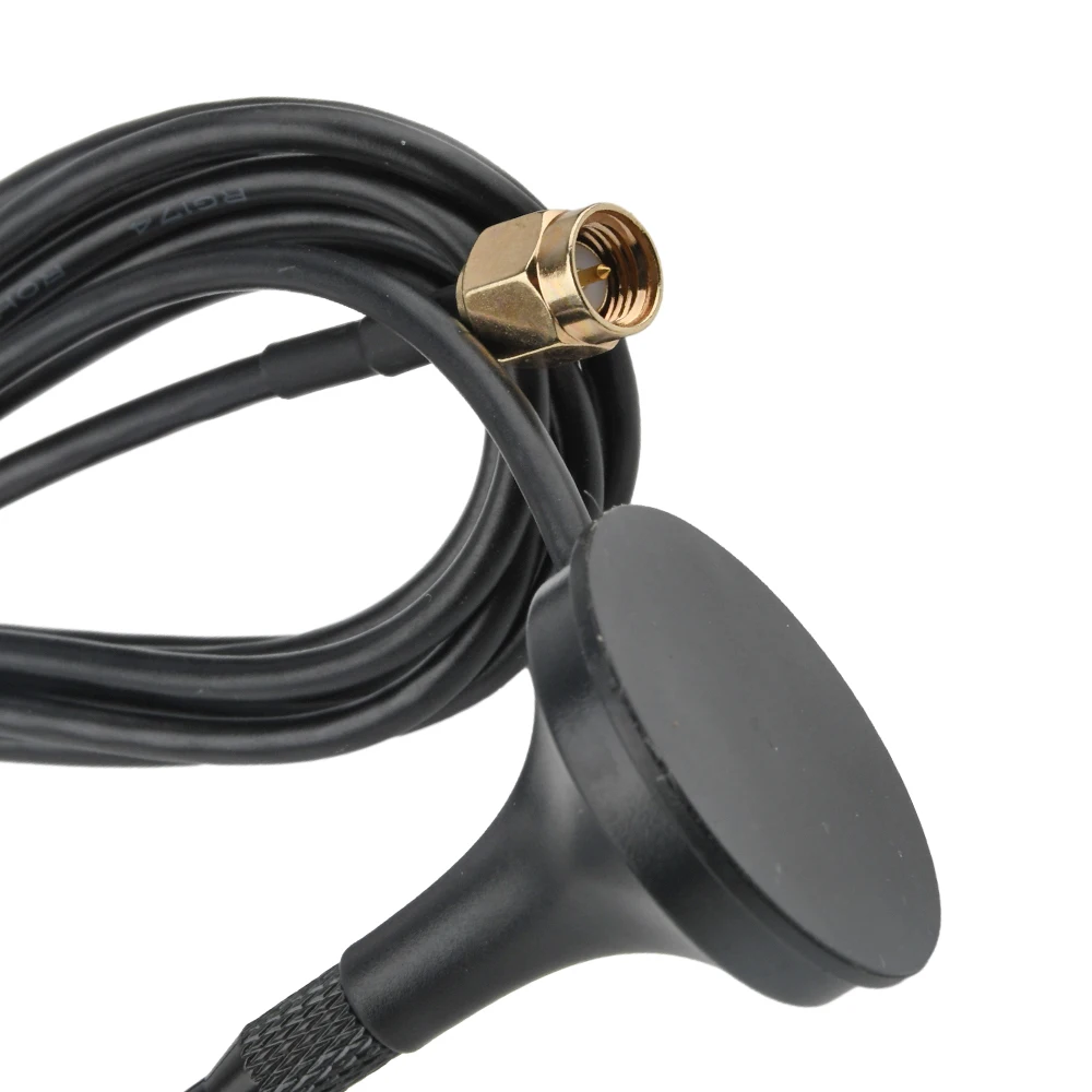 Antena magnética de 433-860MHz 900-1800MHZ, conector macho recto SMA de alta ganancia externo para antena enrutadora GSM/GPRS 3M