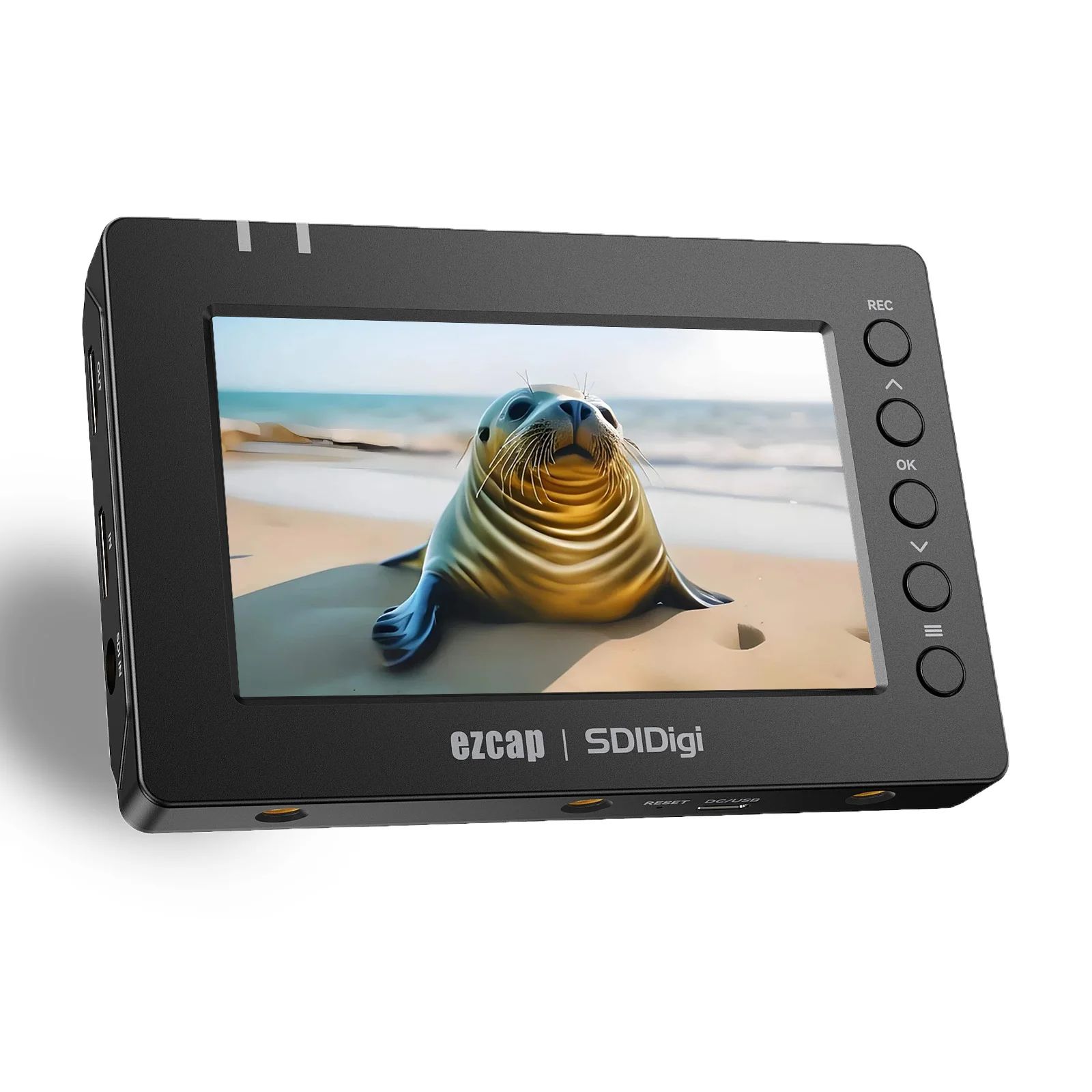 SDIDigi HD Game Recorder 1080p 60fps SDI HDMI Video Capture Card with 5 Inch Screen Player Pause / Schedule Recording To SD Card