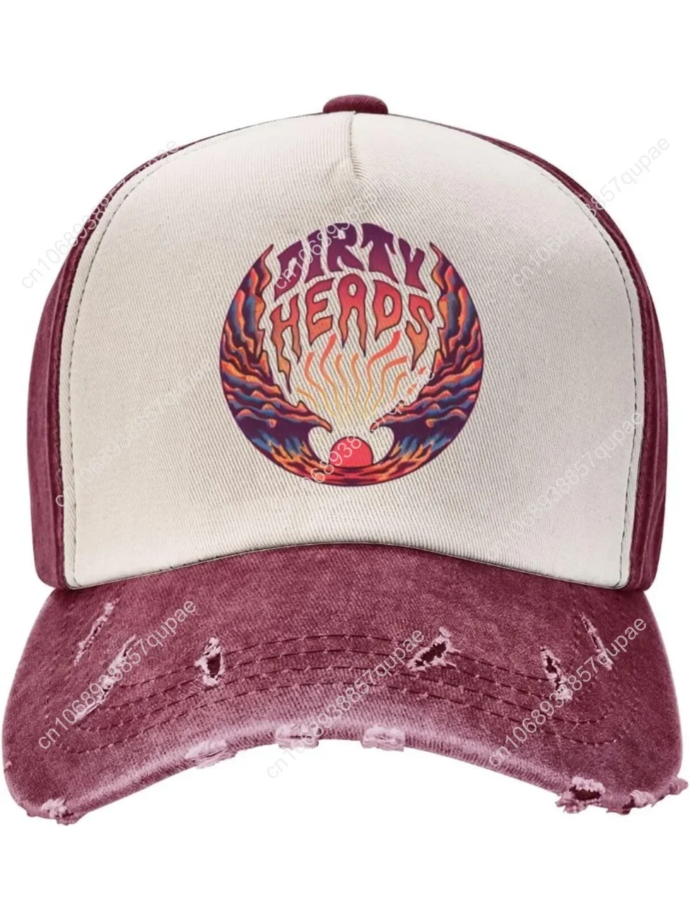 

Dirty Rock Heads Music Cowboy Hat Adjustable Washed Denim Hat Funny Graphic Baseball Caps Vintage Trucker Hat