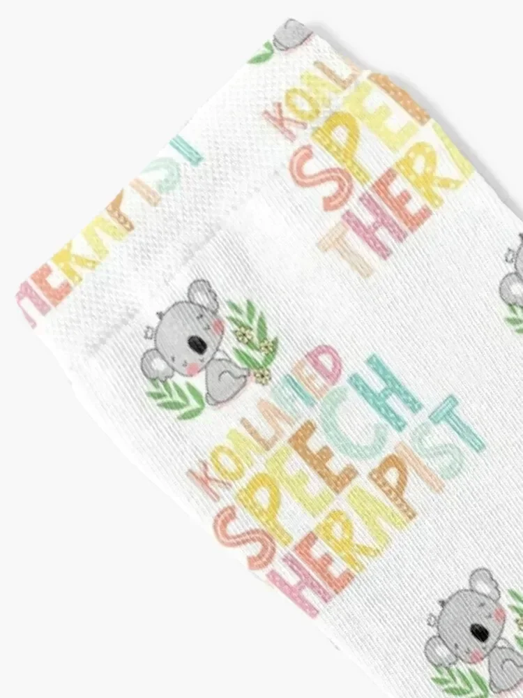 Koalafied Speech Language Pathologist Speechie Retro Koala Colorful Socks professional running halloween Socks Girl Men's