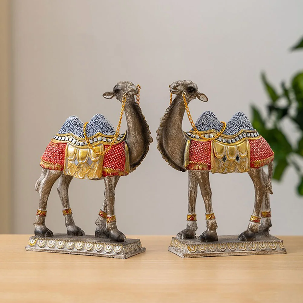 

Lifelike Camel Figurine Ornaments Figurines Home Decor Model Office Small Adorn