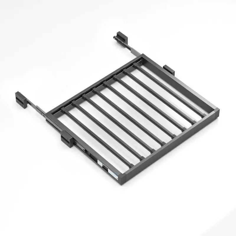 Washing machine invisible pull clothes drying washing machine pull folding clothes board hidden buffer damping telescopic pull b