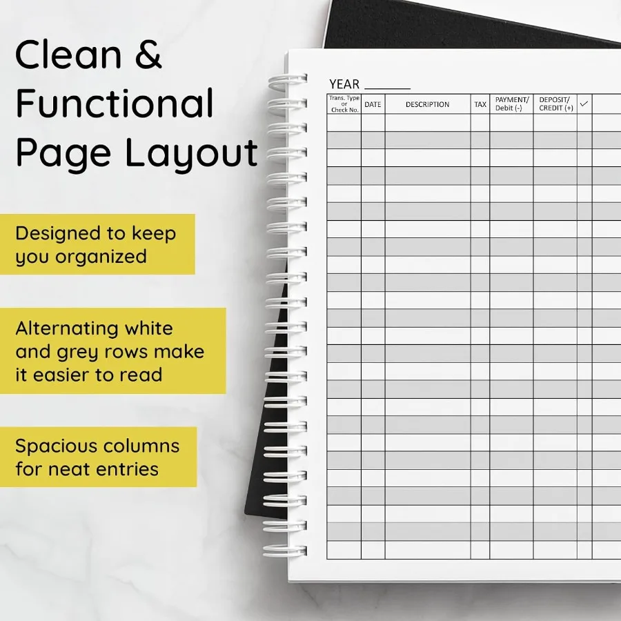 Ledger Book 2 Pack Accounting Ledger Books for Small Business Finance Planner Expense Tracker Bookkeeping Record Book Account T