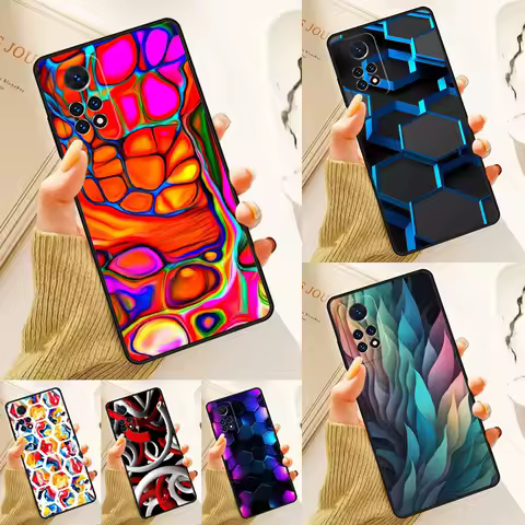 Abstract Cell Case For Samsung Galaxy S24 Plus S23 S20 S21FE Lite S22 Ultra Note 20 S8 S9 S10 Phone Coque