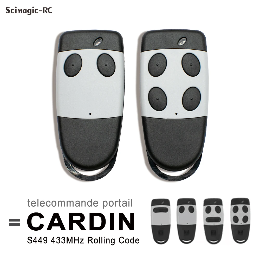 Imagem -02 - Cardin S449 Qz2 Qz4 Controle Remoto para Porta de Garagem Cardin Txq 449100 Txq 449200 Txq 449300 Txq 449400 Abridor de Portão 43392 Mhz