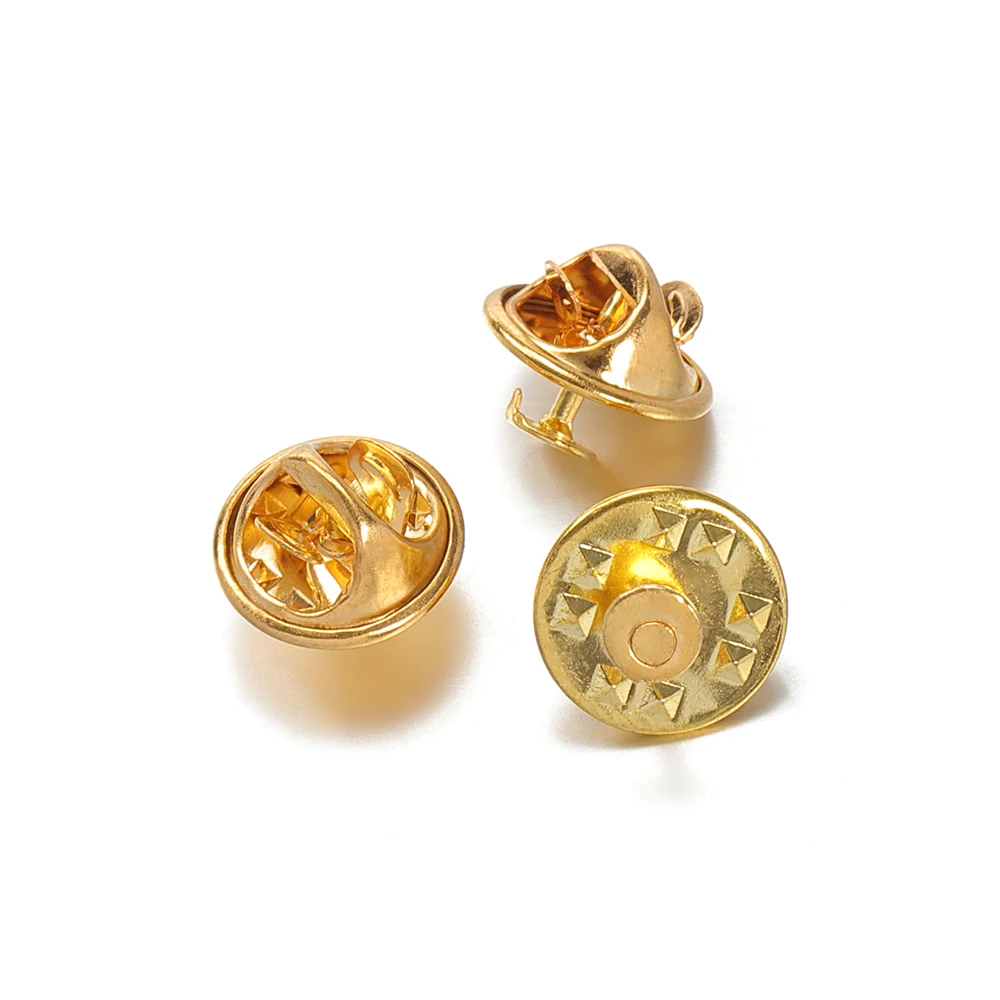 50pcs Butterfly Clasp Pin Back Brooch Clutch Care Cap Nail Tie Stoppers for Jewelry Making DIY