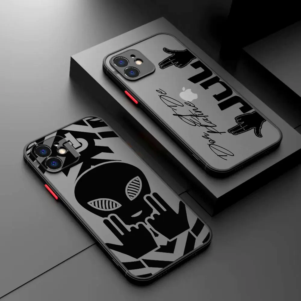 

Rapper JuL C'est Pas Des Lol Phone Case For iPhone 15 14 13 12 11 Mini Pro Max X XR XSMax 7 8 Plus Matte Transparent Back Cover