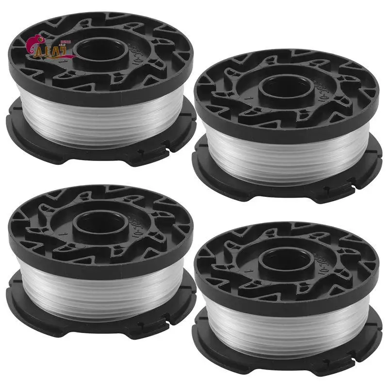 AEA9-4 Pcs Line String Trimmer Multifunctional Autofeed Weed Grass Trimmer Replacement Spool For BLACK+DECKER AF-100-3ZP