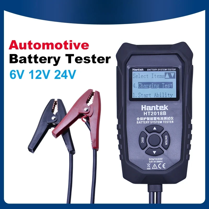 6V 12V 24V Universal car Battery Tester Automotive capacity Battery Charging Tester Analyzer Repair Tools HT2018B