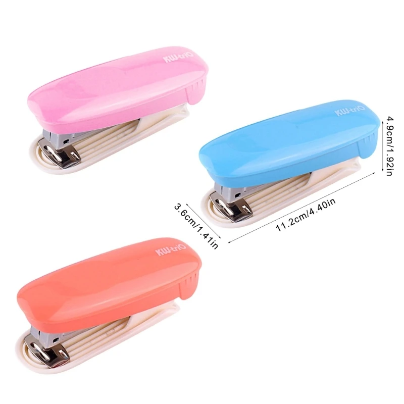 Colorful Stapler Desk Stapler with Staple Remover Labor-Saving Desk Stapler 20 Sheets Capacity Office Stapling Machine