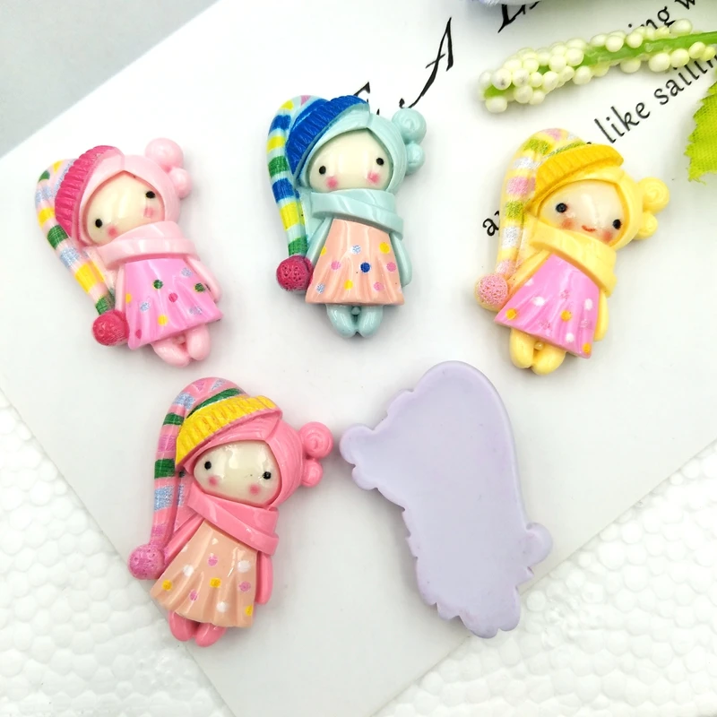 10pcs kawaii flatback resin princess cabochons accessories simulated polymer clay cartoon princess girls