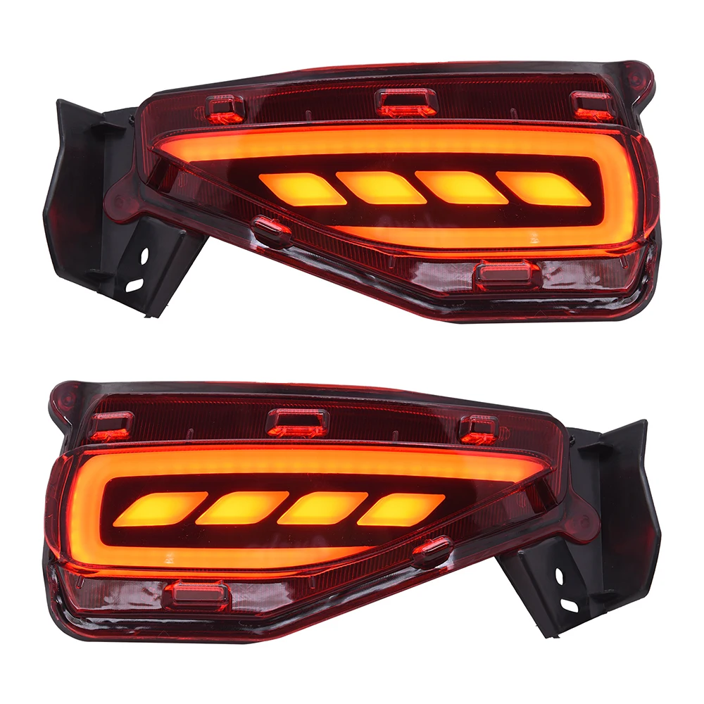 1 Set LED Reflector For Toyota Fortuner SW4 2015 2016 2017 2018 2019 2020 Rear Bumper Light Fog Lamp Brake Light Turn Signal