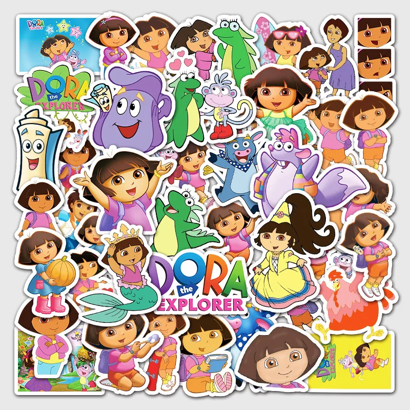 50Pcs/Set Cartoon princess Doraed stickers wall stickers for children gift reward rooms decoration Toys Gifts