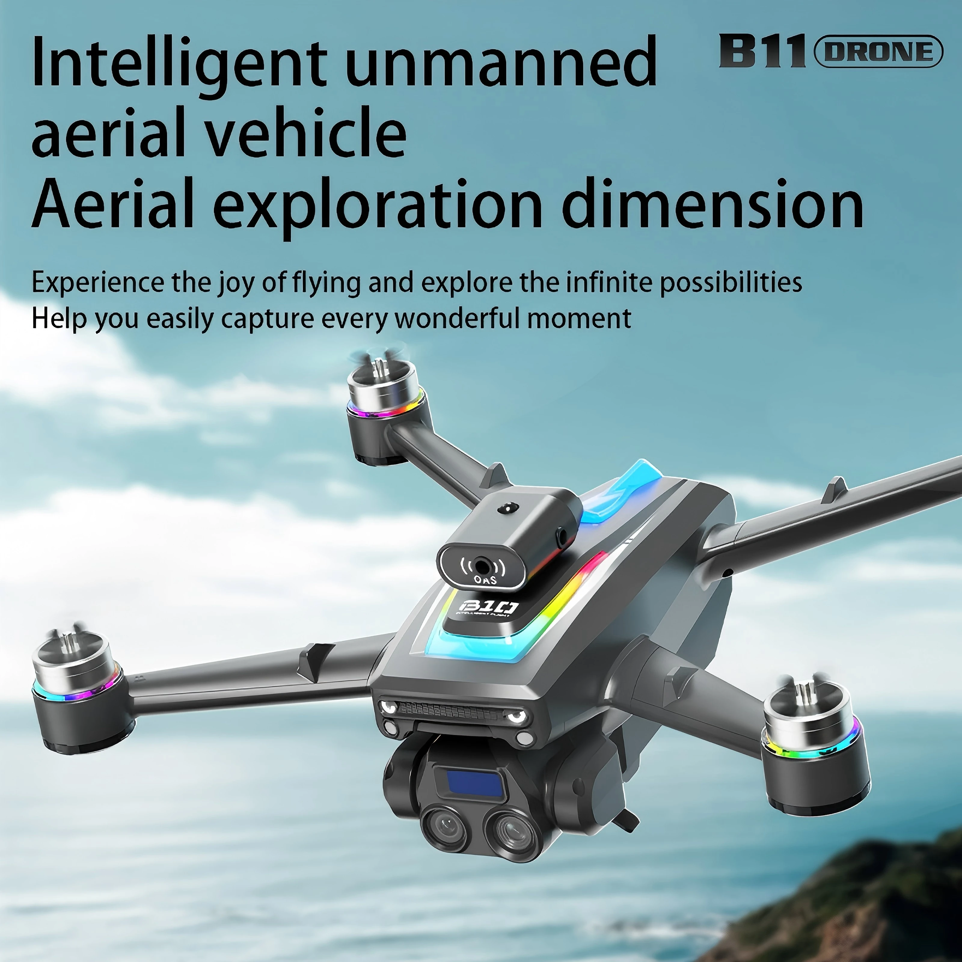 New B10S Drone 8K Professional HD Dual Camera Brushless Obstacle Avoidance Aerial Photography Foldable Quadcopter Toys Gifts - view 5