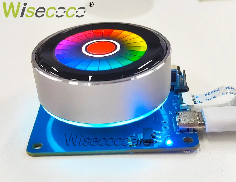 1.43 Inch Amoled Knob Display 466x466 High Resolution UART TTL Serial Port LCD Module Screen Switch Key For 2nd Development