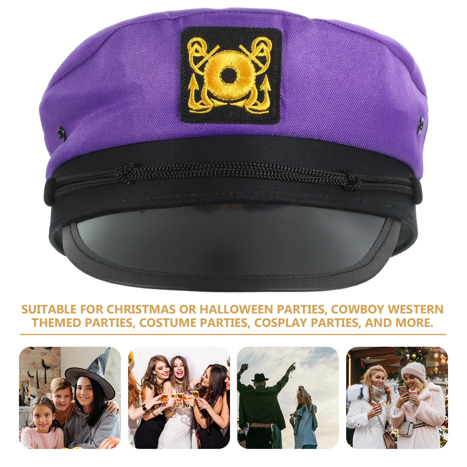 Volwassen Matrozenhoed Caps voor Mannen Vrouwen Marine Kapitein Hoed Draagbare Feestkostuum Jacht Evenement Cosplay Accessoire Kapiteins Caps