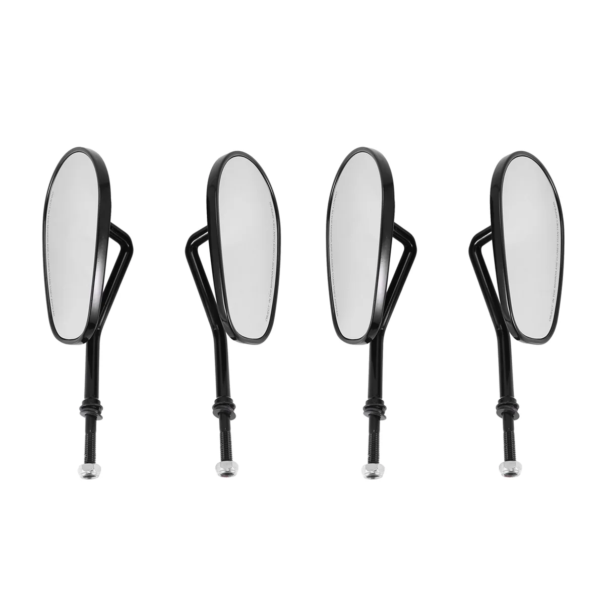 

2X Black Matte Motorcycle Side Mirrors for Harley Davidson Xl 883 1200 Cruiser Touring