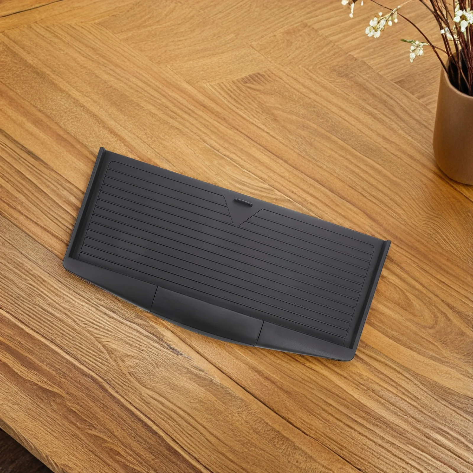 

Under Desk Keyboard Tray Adjustable Slide-Out Ergonomic Keyboard Holder Mouse Platform Storage Drawer Office Accessories