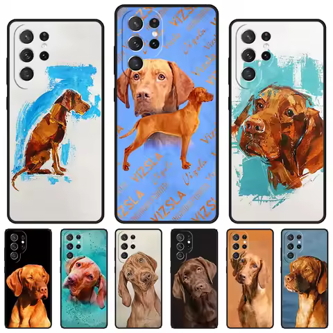 Hungarian Vizsla Dog phone case For Samsung Galaxy S24 S23 S22 Ultra Note 10 20 Plus S8 S9 S10 S20 S21 FE Cover