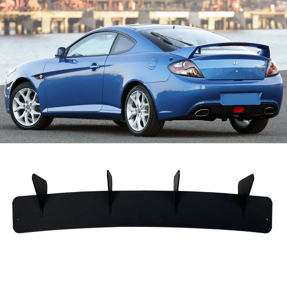 Car Rear Bumper Diffuser Rear Side Splitters Spoiler Lip For Hyundai Coupe / Tiburon 2007 2008 2009 ABS Bodykits Tuning