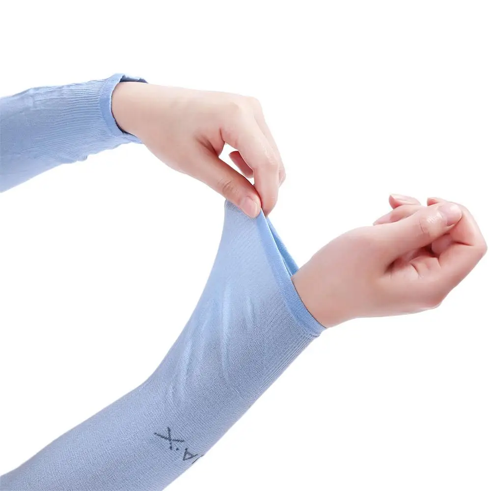 Mulheres's Fingerless Driving Sleeve Arm Warmers, Anti UV, Proteção Solar, Gelo, Protetor Solar