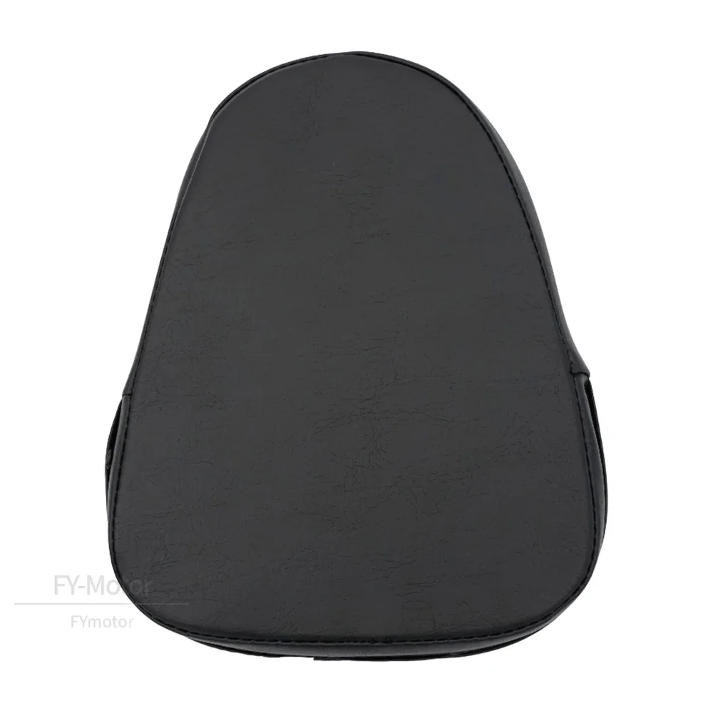 Motorcycle Black Passenger Backrest Sissy Bar Cushion Back Pad For Harley Yamaha Honda Suzuki Kawasaki Universal Chopper Cruiser