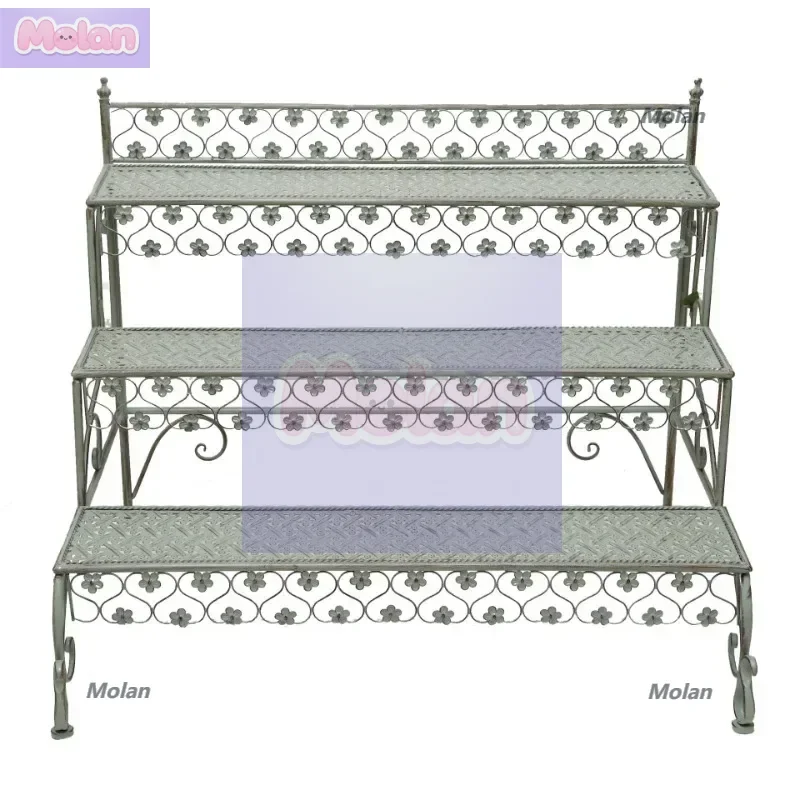 

Американская многослойная складная подставка для цветов из кованого железа от пола до потолка, балкон, гостиная, двор, подставка для цветочного горшка, растение sta