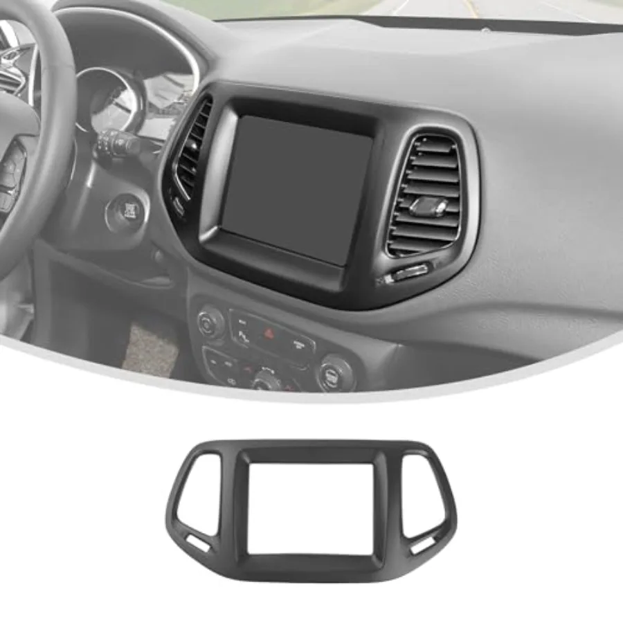 

Information Screen Trim Compatible with 2017 2018 2019 2020 2021 Jeep Compass Air Vent Covers for Jeep Compass Interior Accesso