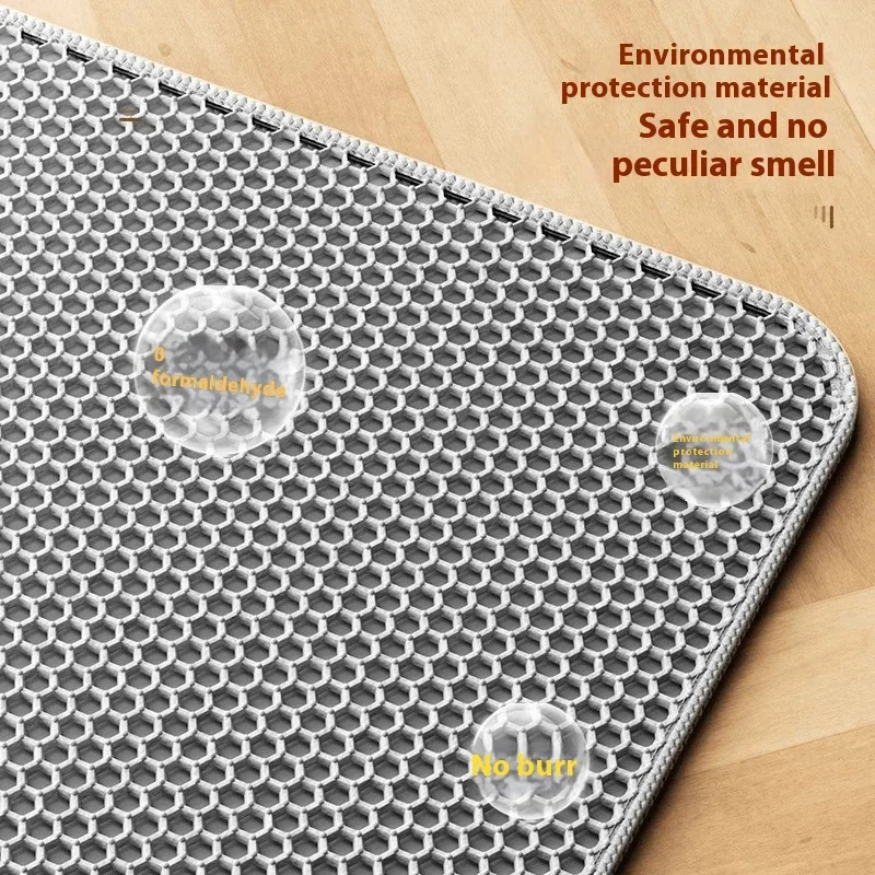 Premium Large Cat Litter Mat, Waterproof Double Layer Trapper