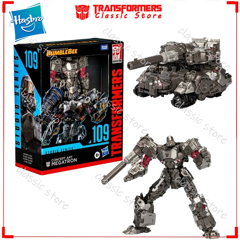 ในสต็อกคลาสสิก Transformers ของเล่น Studio Series Leader Class SS-109 Concept Art Megatron Cybertron Autobots Action Figures