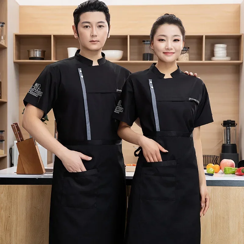 卸売西洋レストランシェフジャケット女性フードサービス調理衣装男性ファーストフードシェフ制服ホテルケータリング作業服