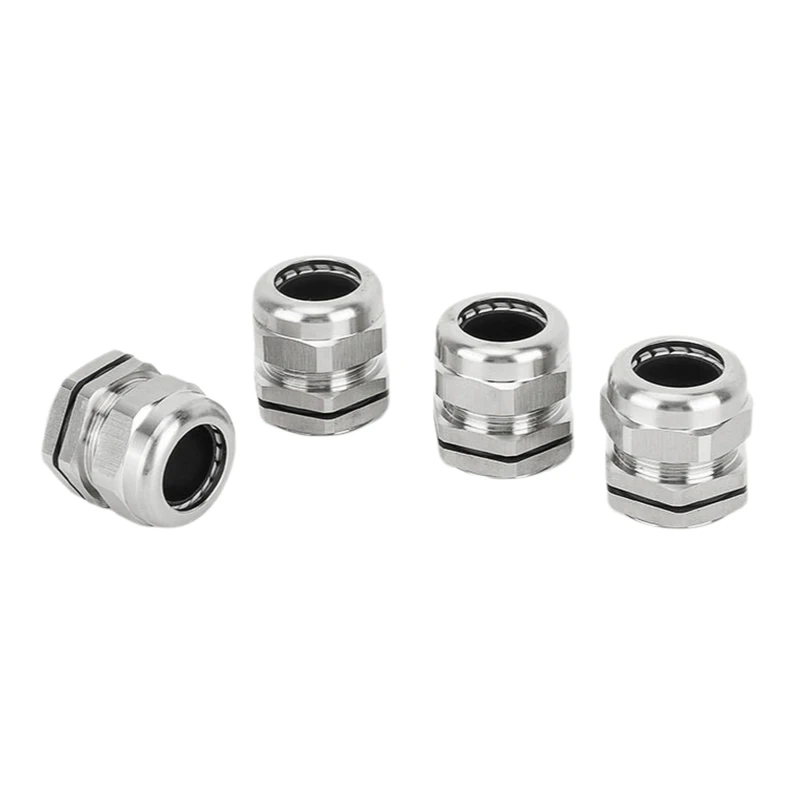 Waterproof Cable Gland 304 Stainless Steel Glands IP68 PG7 PG9 M12 M16 Metal Joint PG13.5 M20*1.5 Cable Fixing Seal Joint ﻿