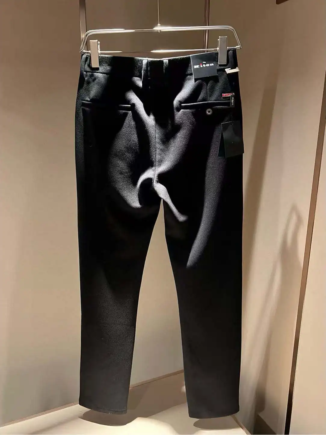 

Kiton Early Spring Casual Camere Men's Pants Pure Color Slim Fit Long Trousers Faionable Urban Sle Busin Casual