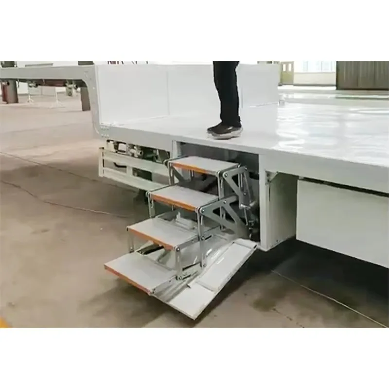 

Electric Folding Step for RV Motorhome Caravan Van Trailer Truck Camper LED Lights 200kg Load Capacity Side Fold Running Boards