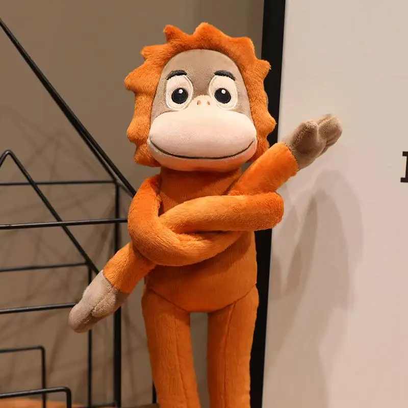 Latest Long arm Gorilla Doll Kawaii Stuffed Plush Toy Handmade Doll Cartoon Anime Cute and Fun Children's Birthday Gift Doll