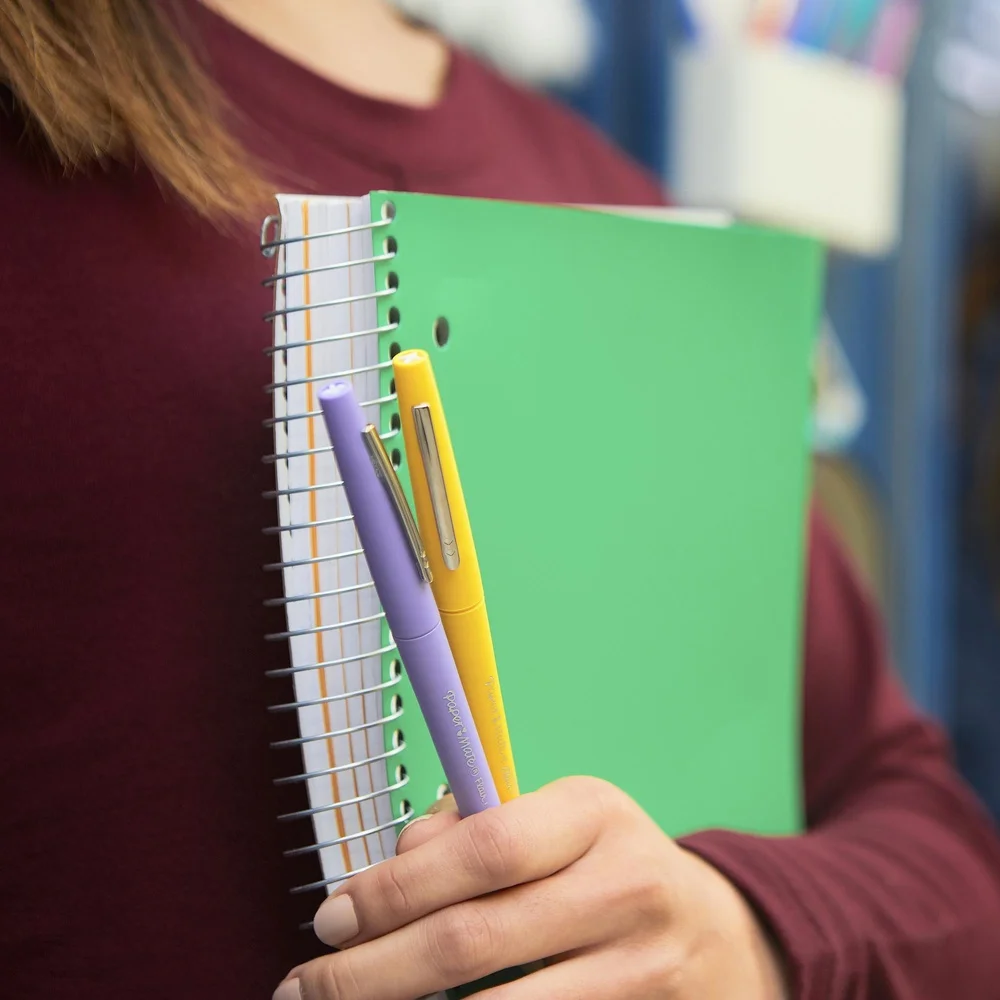 Filzstifte-Set mit mittlerer Spitze, 0,7 mm, Retro-Akzente, verschiedene Farben, 6 Stück, wischfeste, schnell trocknende Tinte, perfekte Zeichnung