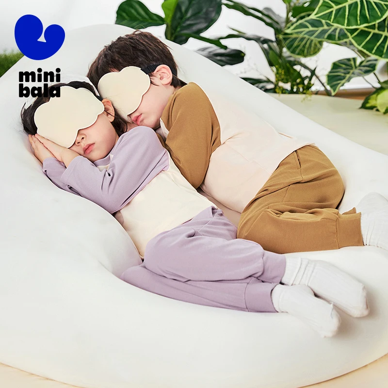Mini Bala Home Suit Children Home Clothes Baby Moisture Absorbent Breathable Autumn Clothes and Pajamas Suit image 2