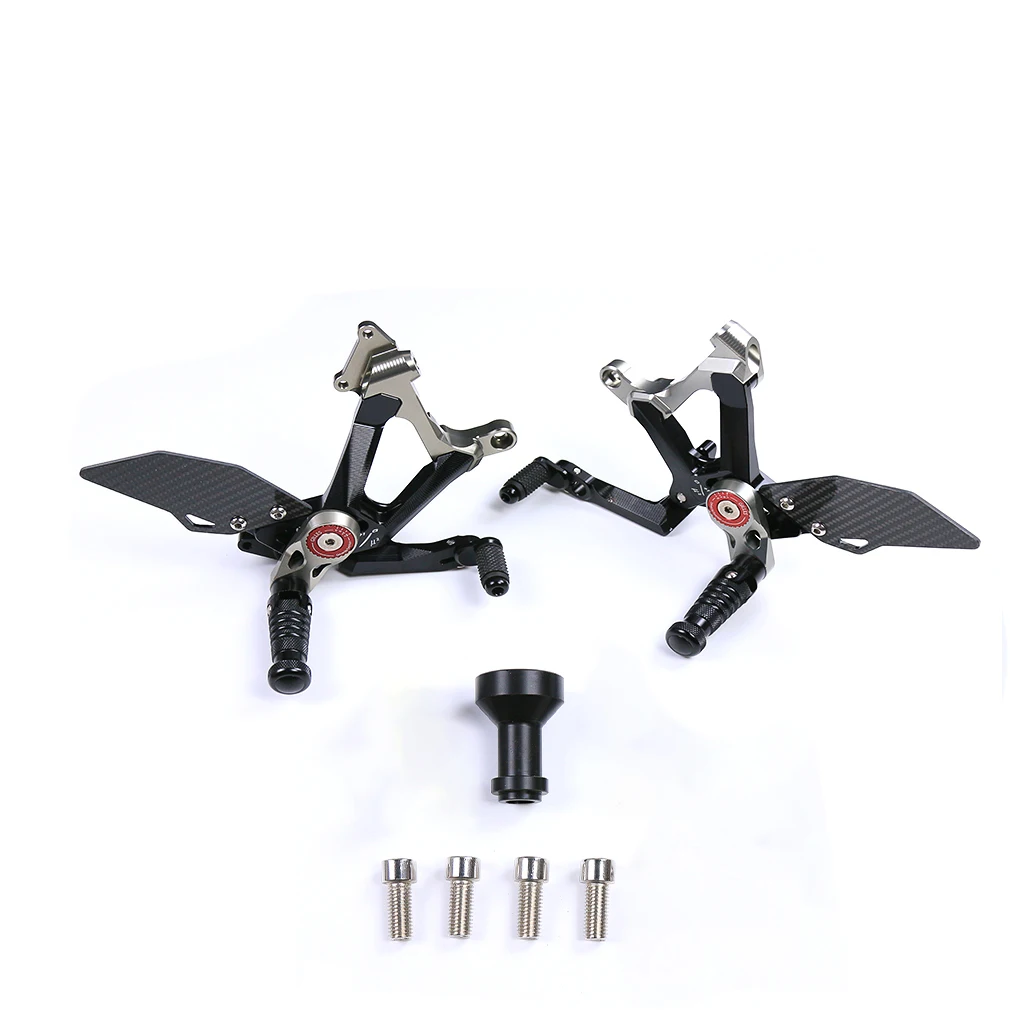 Motorcycle Footrest Adjustable Rear Sets Foot Pegs Rests For Ducati PANIGALE V4