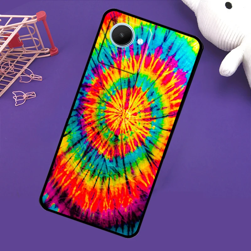 Tie Dye Case For Realme 8i 8 Pro GT Neo 2 Master C31 C35 Back Cover For Realme Q3s C11 2021 C15 9 Coque