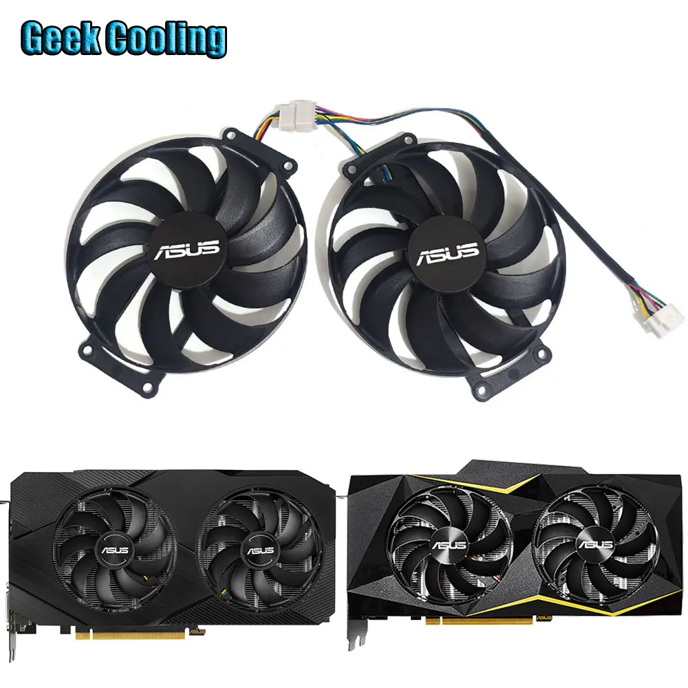 

Новый Вентилятор Охлаждения видеокарты 2FAN 6PIN FDC10H12S9-C T129215SU, для ASUS GTX 1660, 1660TI, 1660S, 1650, ASUS RTX 2060, RTX 2070