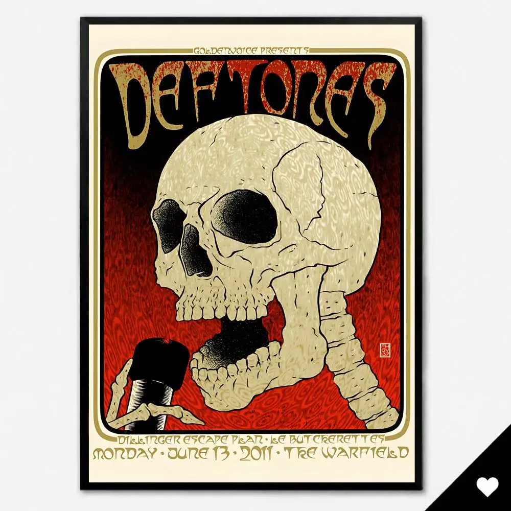 Band Metal D-Deftones Poster HD, abnehmbare Wandkunst, Geschenk für Schlafzimmer, Wohnzimmer, Studentenwohnheim, Büro, Gaming-Café, Bars – Detail 14