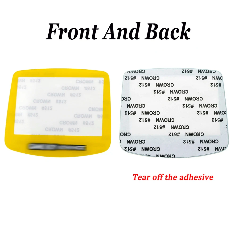 1PC Color Plastic Screen Mirror Replacement Parts Lens Protection Cover With Back Sticker Suitable For GBA Game Consoles